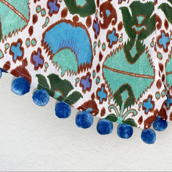 Figue cotton blend pom pom hem shorts, size XS - Picture 7 of 10